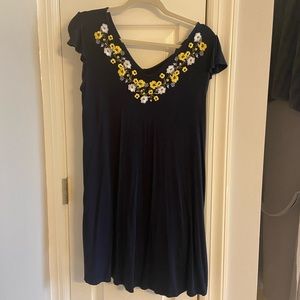 Loft SP EUC flutter sleeve dress